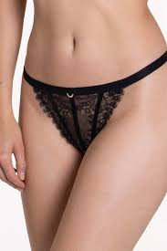 Slip string in pizzo e raso - LISCA - Rose 12309