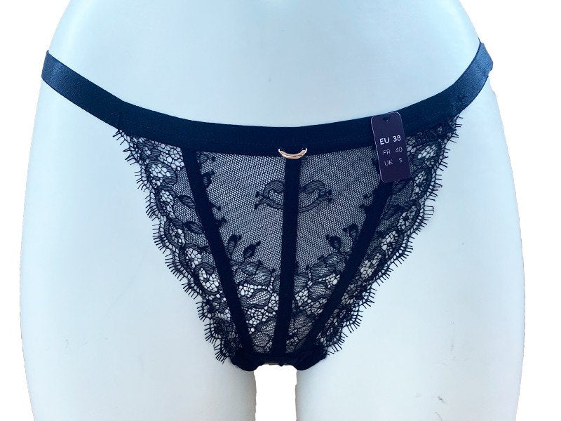 Slip string in pizzo e raso - LISCA - Rose 12309