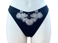 Slip perizoma con inserto in pizzo e tulle - SUSA