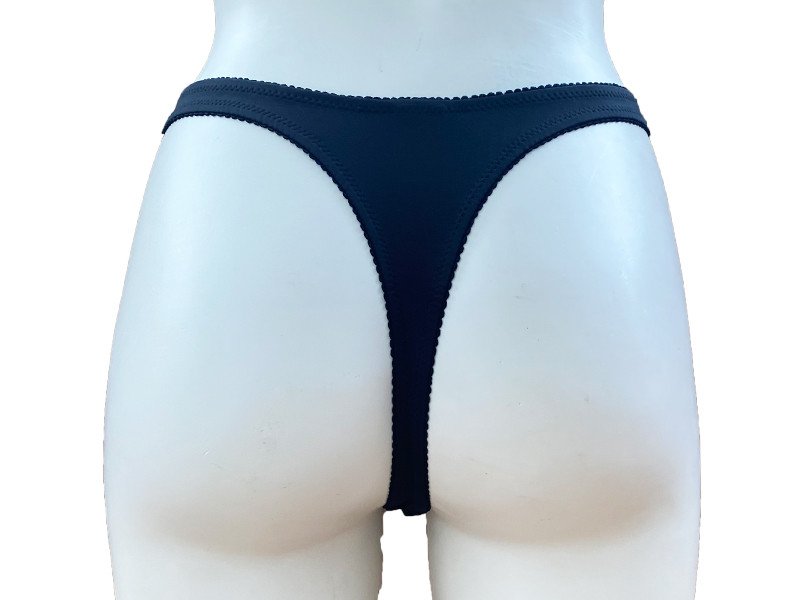 Slip perizoma con inserto in pizzo e tulle - SUSA