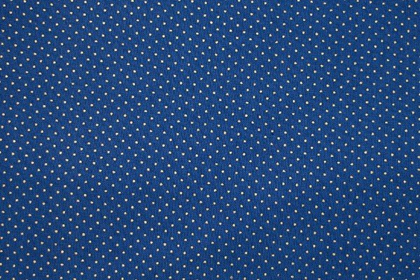 Tessuto in Cotone Pois Dorati