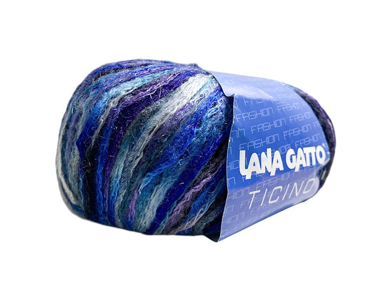 Filato fettuccia multicolor - Ticino - Lana Gatto