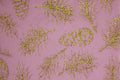 Organza Glitter Foglie Oro