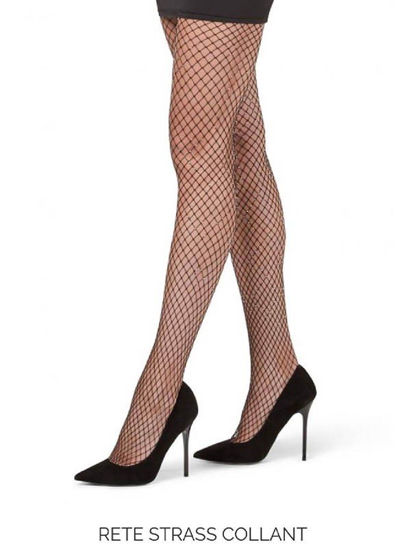 Collant donna rete strass - Philippe Matignon