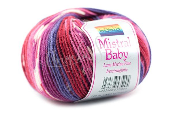 Filato pura lana Mistral Baby - Sesia