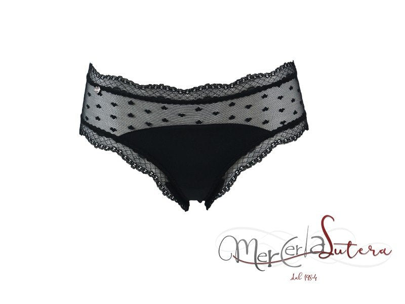 Culotte donna in tulle cuori