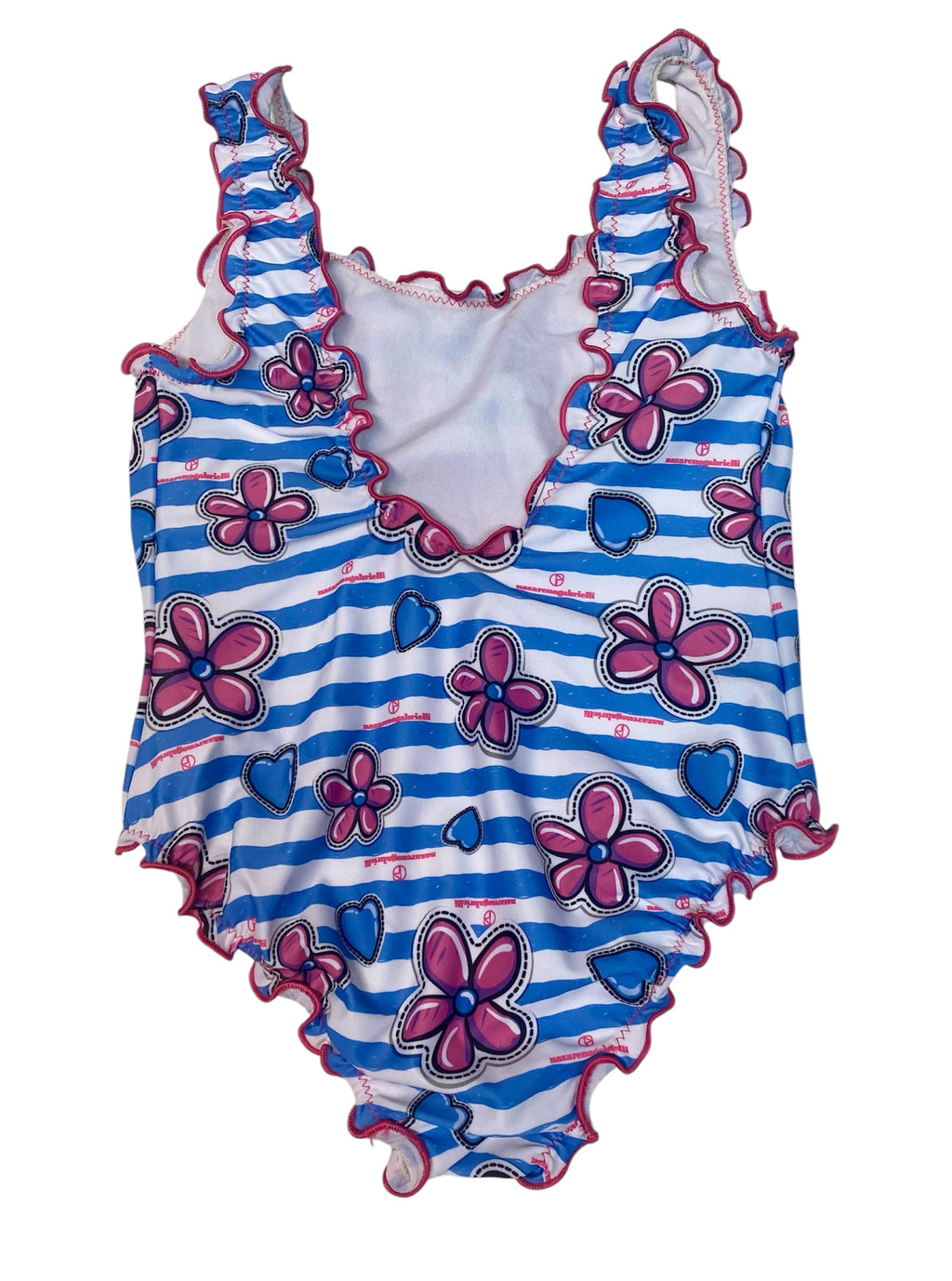 Costume intero bambina floreale