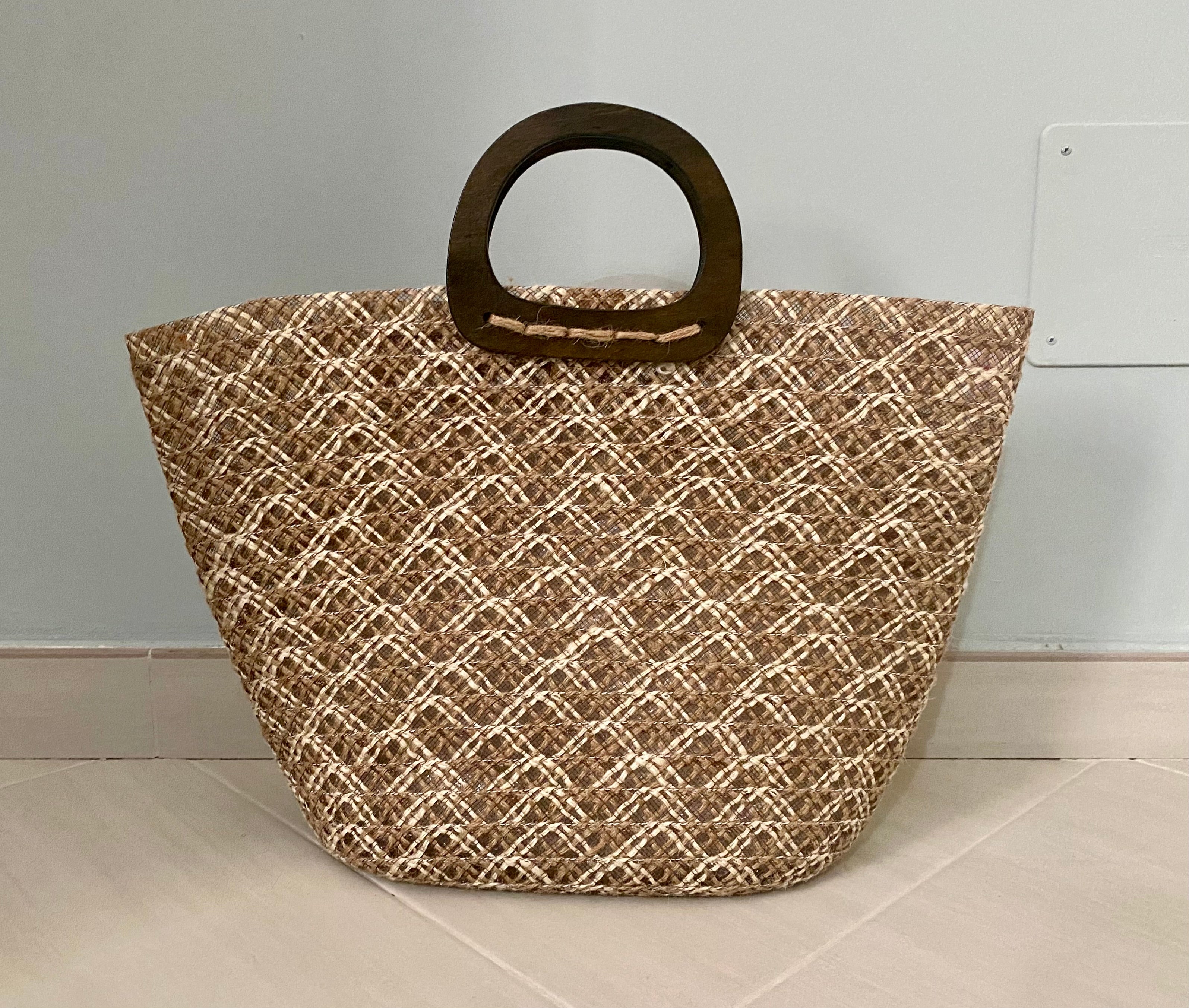 Borsa mare rafia