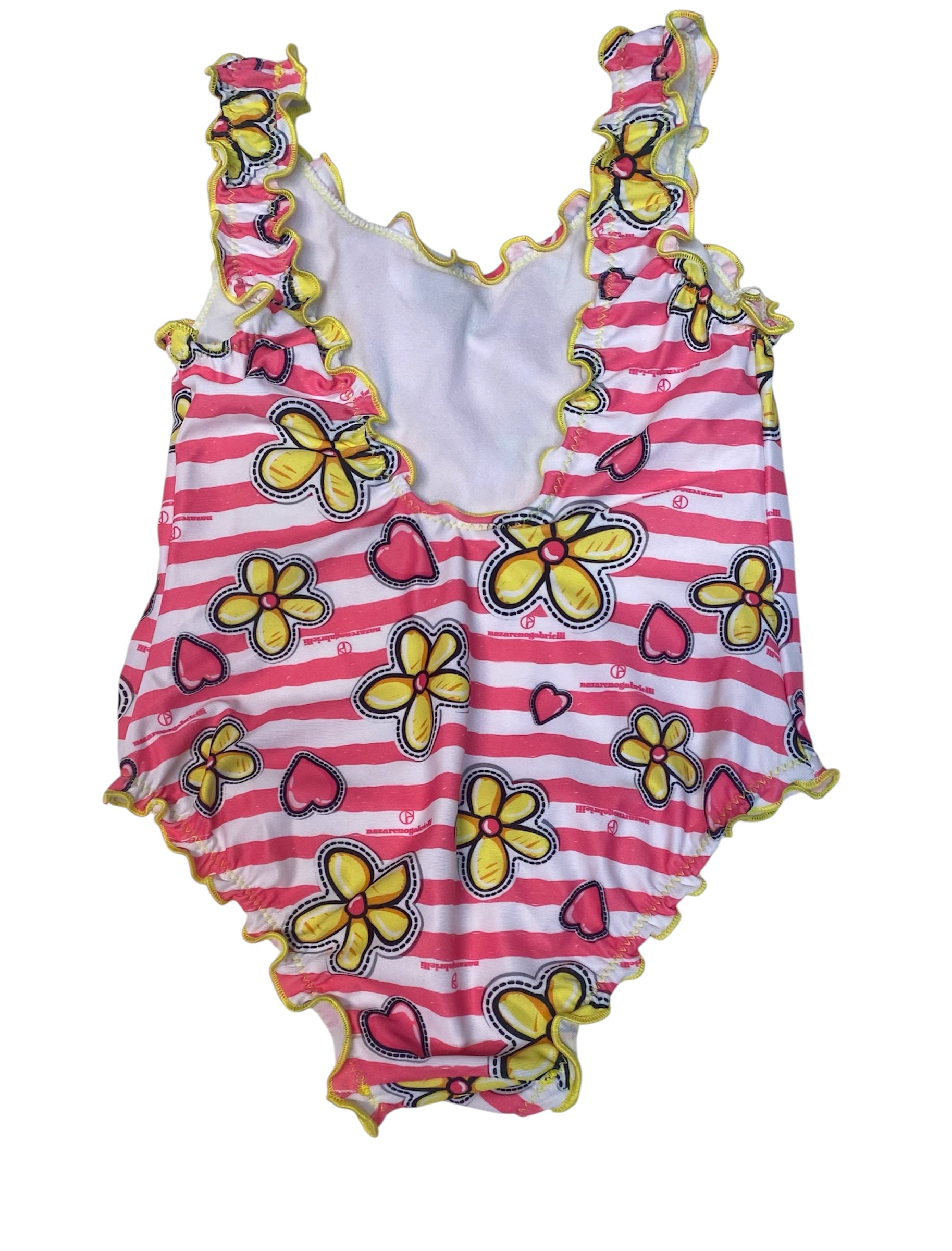 Costume intero bambina floreale