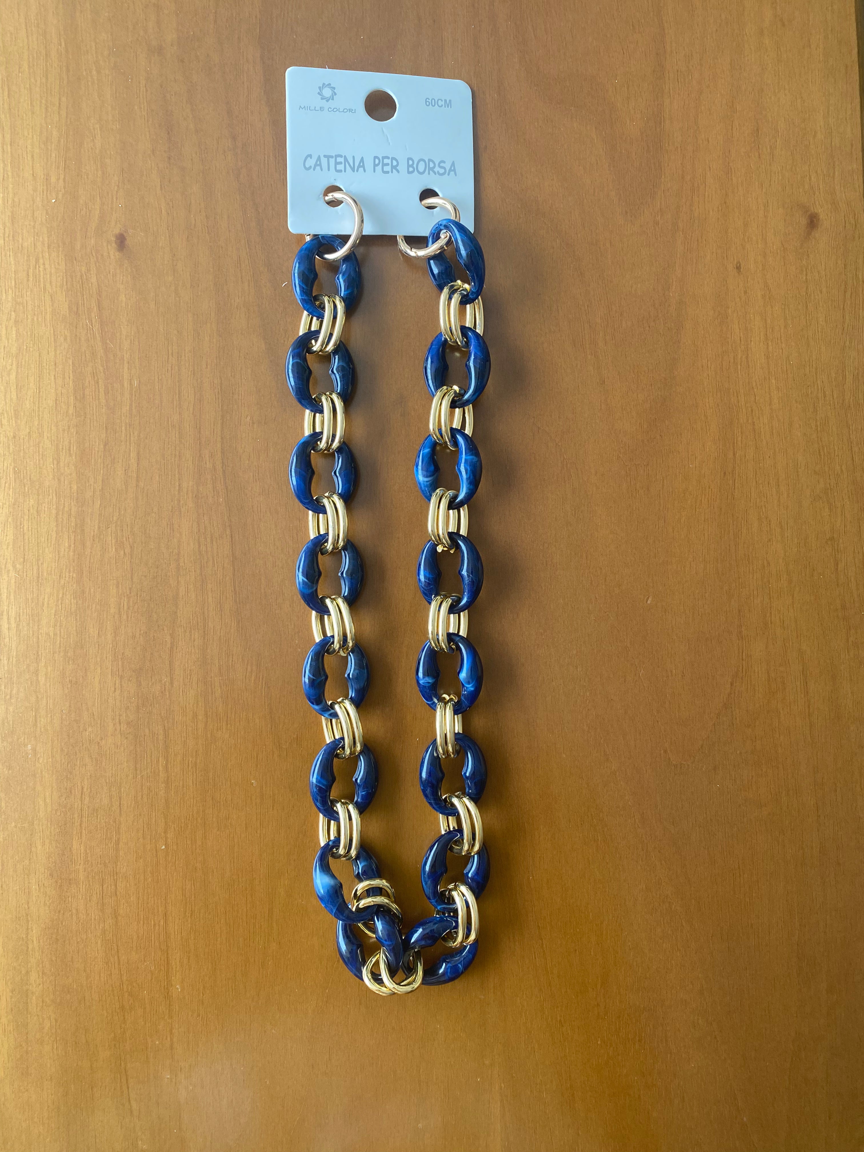 Catena per borsa 60 cm con maglia oro