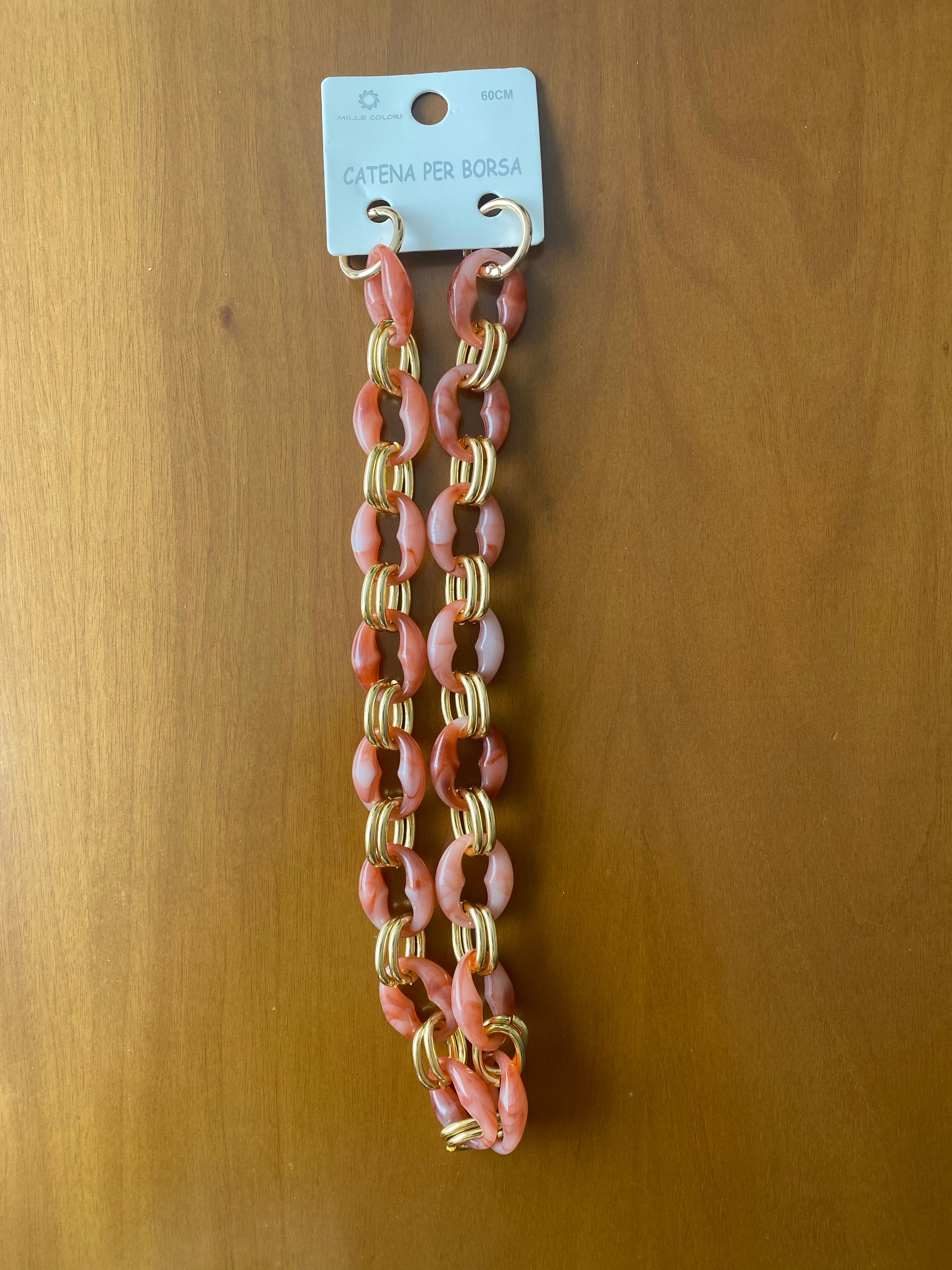 Catena per borsa 60 cm con maglia oro